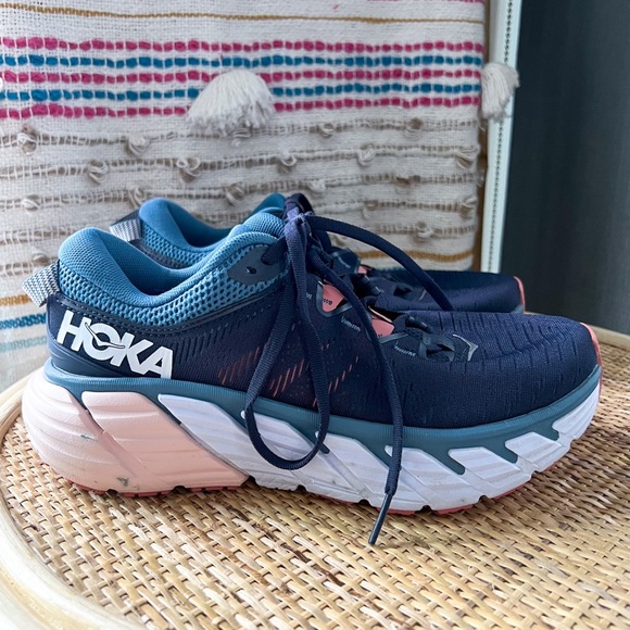 Hoka One One Gaviota 3 Ombré Blue Running Sneakers Women’s Size US 7 - Picture 2 of 9